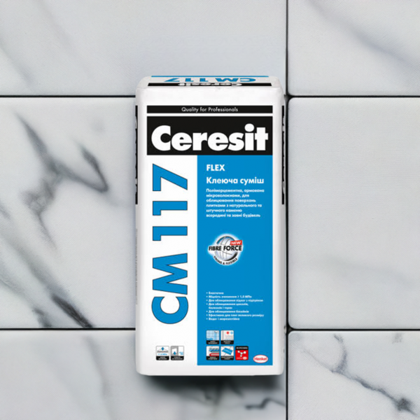 Еластичний клей для плитки Ceresit CМ 117 FLEX