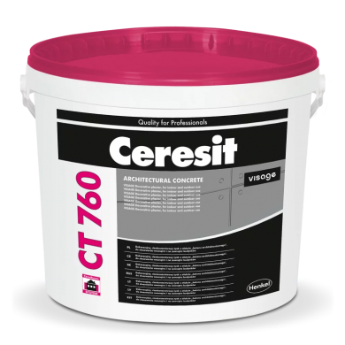 Декоративна штукатурка з ефектом «Архітектурний бетон» CERESIT CT 760 VISAGE ARCHITECTURAL CONCRETE