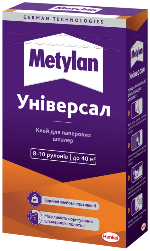 Клей для паперових шпалер Metylan Universal
