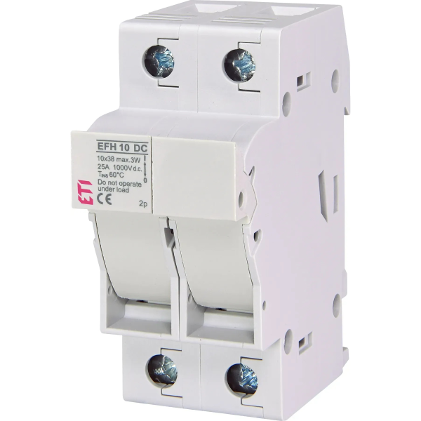 Тримач запобіжника ETI EFH 10 2P 25A 1000V DC