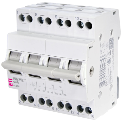 Перемикач трипозиційний ETI SSQ 440 "1-0-2", 4p 40A