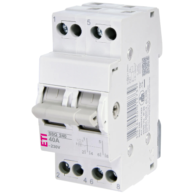 Перемикач трипозиційний ETI SSQ 240 "1-0-2", 2p 40A