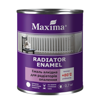 Емаль алкідна для радіаторів опалення Maxima 0,7кг