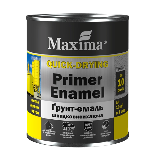 Ґрунт-емаль швидковисихаюча Maxima 2,5кг.
