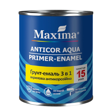 Ґрунт-емаль 3 в 1 “Anticor Aqua” Maxima