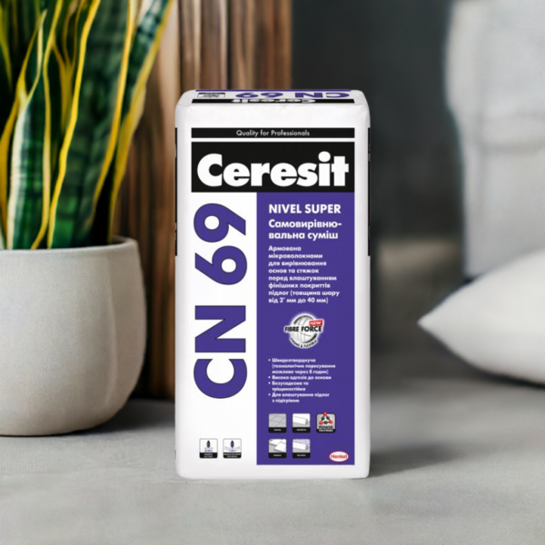 Самовирівнювальна суміш Ceresit CN 69 NIVEL SUPER